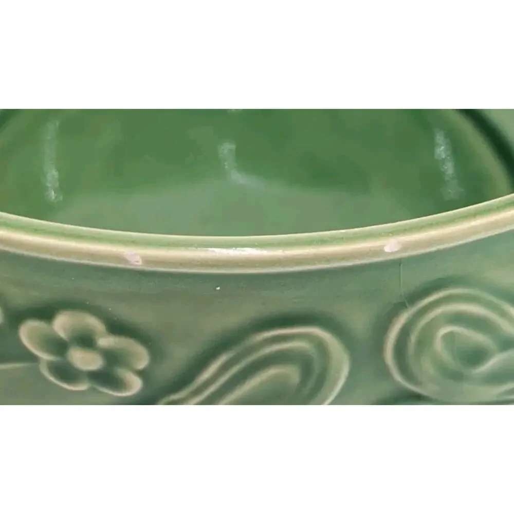 World Market Dragonfly Bowl Green Bordallo Pinheiro Portugal Serving Bowl 7 3/4